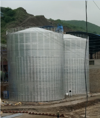 凭祥粮食钢板仓的安装全过程不用热焊接